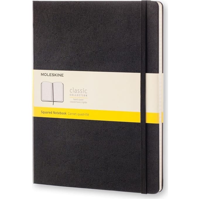 Moleskine Classic Notitieboek - Extra Large - Hardcover - Geruit - Zwart