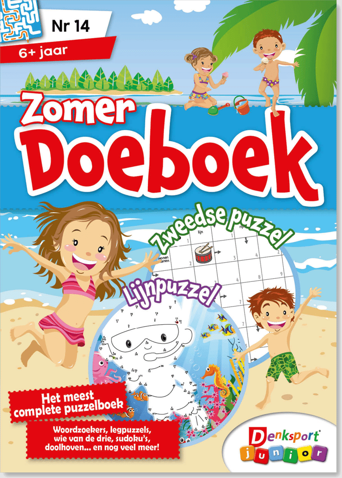 Denksport Junior Puzzelboek - Zomer-Winter Doeboek, editie 14