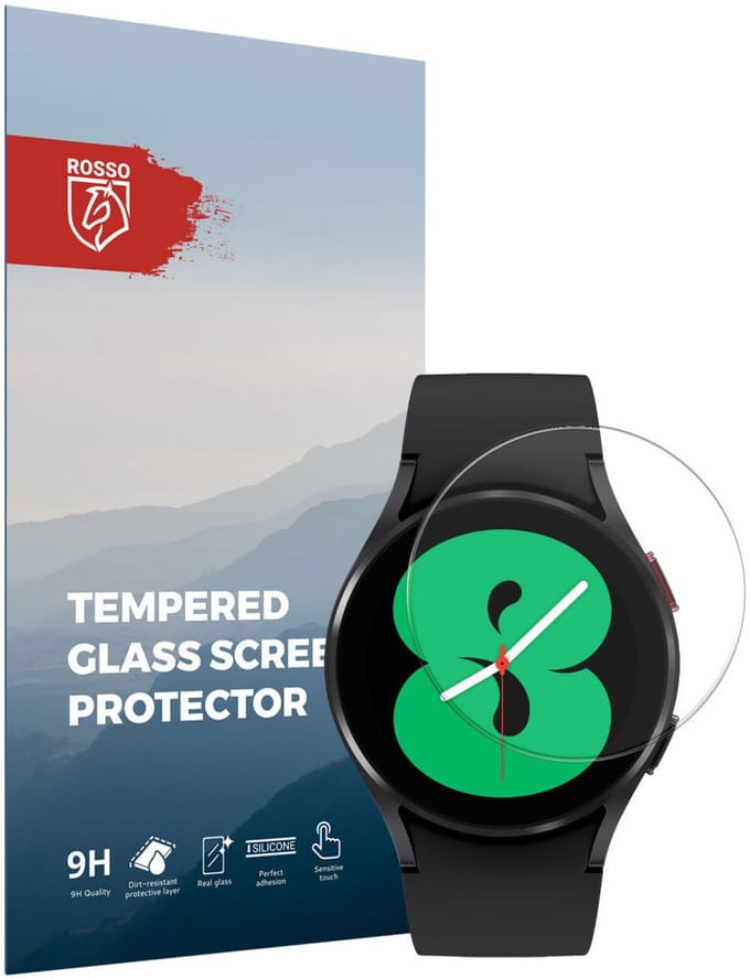 Rosso 9H Tempered Glass Screen Protector Geschikt voor Samsung Galaxy Watch 4 44MM