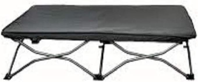 Draagbaar Reisbed - Kinderbed Kinderledikant - Reizen en Logeren - Opvouwbaar in seconden - 122 cm lang - Grijs