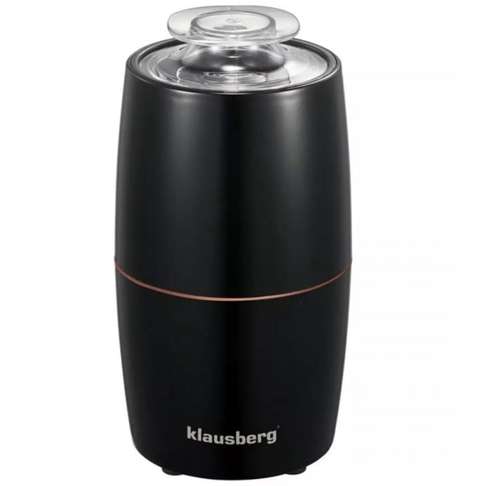Klausberg KB7602 Elektrische Koffiemolen - RVS Koffiecontainer & Mes - Instelbare Maalgraad - Compact & Lichtgewicht