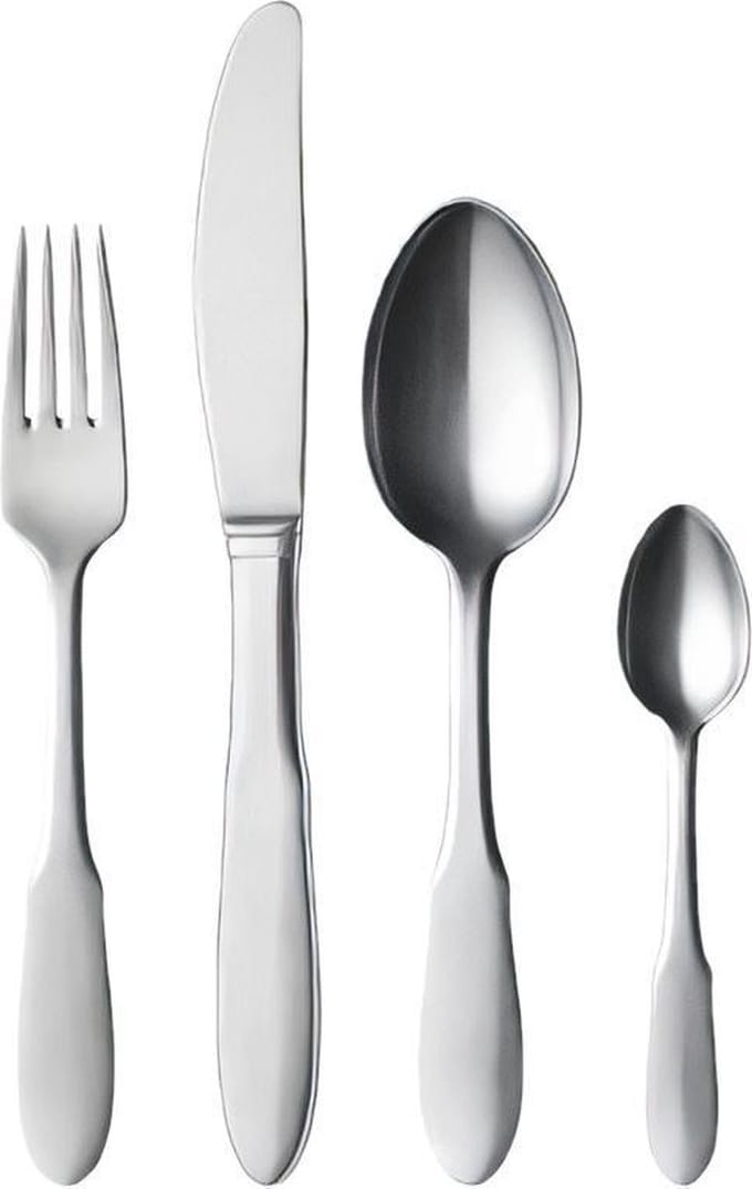 Georg Jensen Mitra Bestek Dinerset 4 Delig (11,12,17,33) Rvs Mat