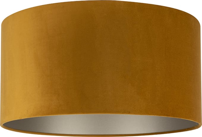Uniqq Lampenkap velours goud Ø 50 cm – 25 cm hoog