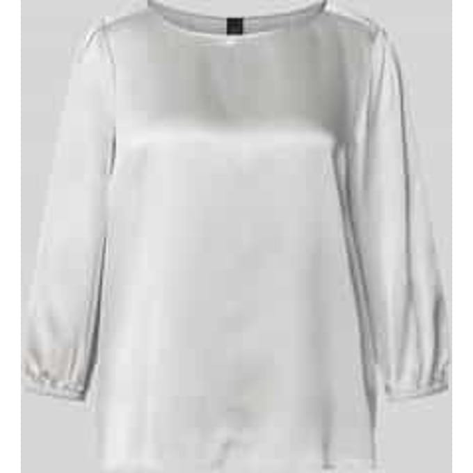 Shirtblouse van zijde met 3/4-mouw