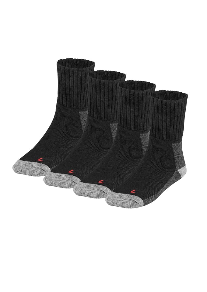 Wandelsokken Volwassenen - Unisex - 4-Pack - Zwart / 45/47