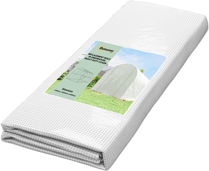 Kasfolie Vervanging - 4 x 2 m - Waterdicht & UV-beschermend - Wit