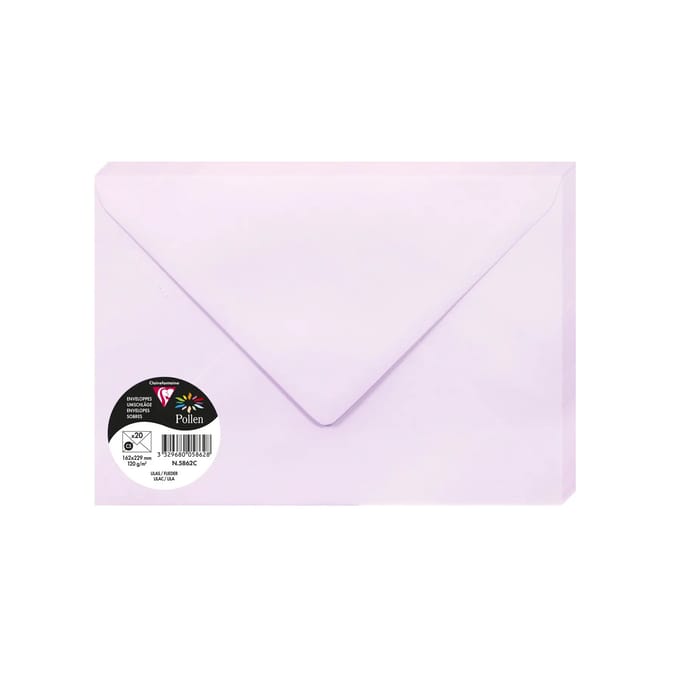 Stuifmeel van Clairefontaine enveloppe C5, lila