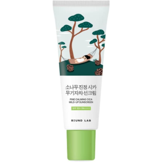 Round Lab Pine Cica Crème Solaire Minérale Apaisante 40ml (SPF 50+ PA++++) white