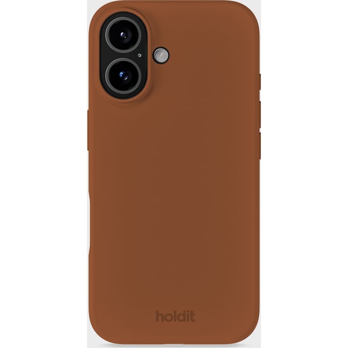 Phone Case Silicone Almond Brown iPhone 16