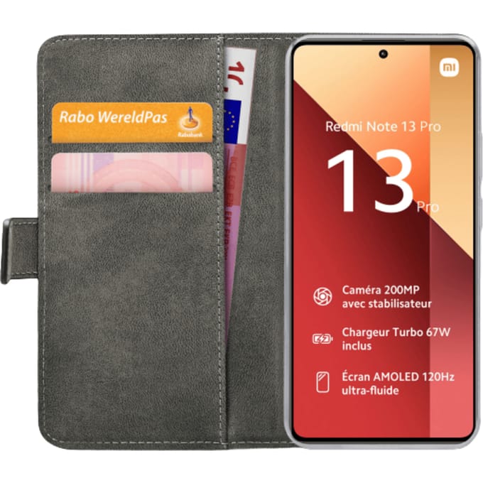 Mobilize Xiaomi Redmi Note 13 Pro / POCO M6 Pro Portemonnee Hoesje Zwart