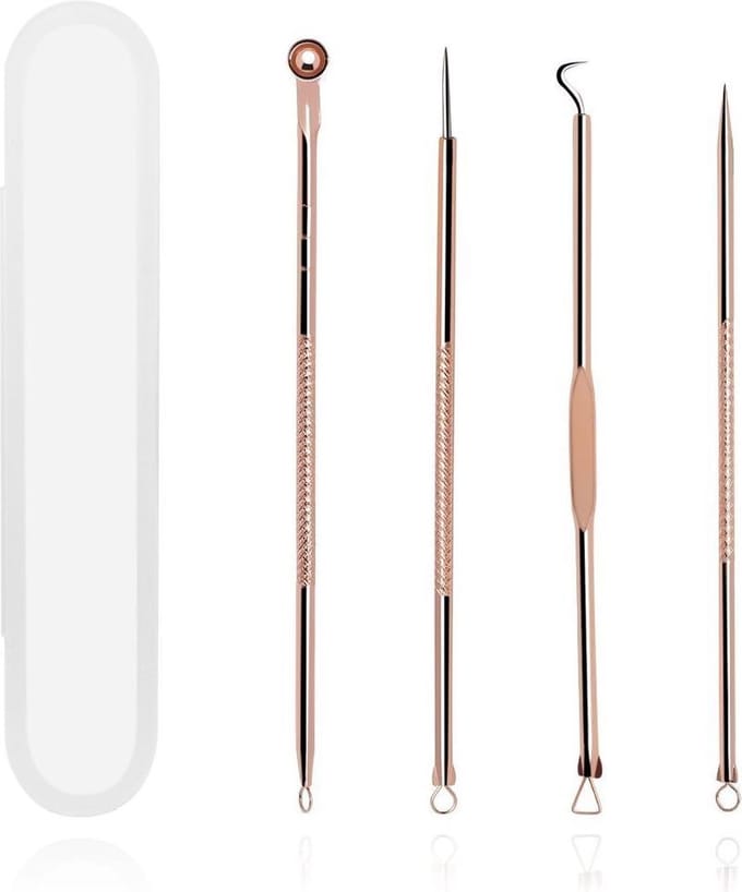 Mee-eters & Acne Verwijderen Set - Gouden Blackhead Killer Comedonenlepel