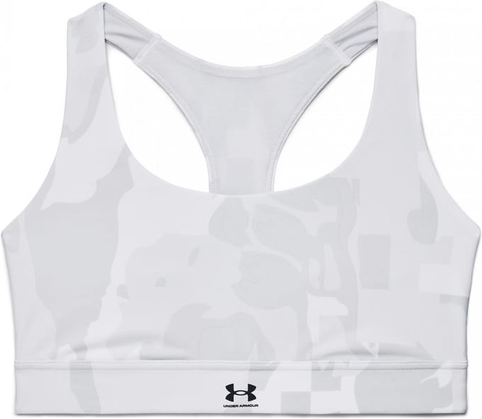 Under Armour Isochill Team Sport Bh- Middel Ondersteuning - Camouflage - Wit/ Grijs - Maat XS