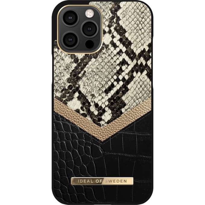 iDeal of Sweden Atelier Backcover voor de Apple iPhone 12 Pro Max - Midnight Python