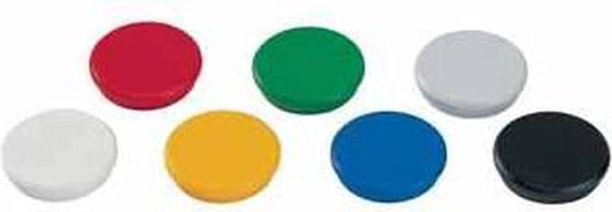 Dahle magneten diameter 32 mm geassorteerde kleuren