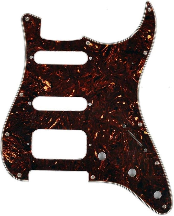 Fender 991337000 pickguard Standard Strat, HSS, 11 screw holes, 4-ply, tortoise shell