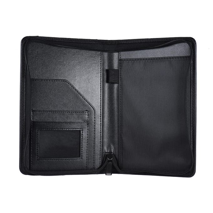 Draagbare zakelijke portfoliomap Documententas Organizer A5 PU-lederen notitieblok white