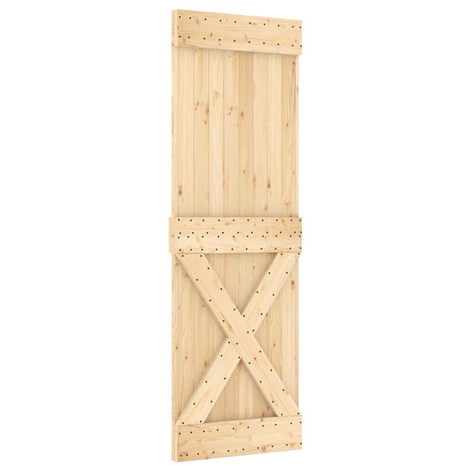 vidaXL - Kruisdeur - NARVIK - 70x210cm - Massief - Pine - Hout - (Onbehandeld)