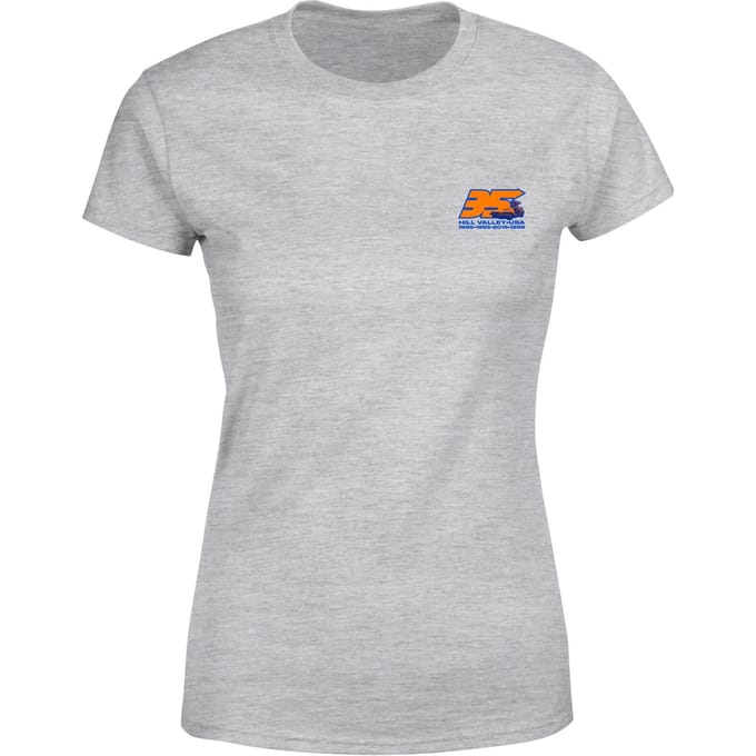 Back To The Future 35 Hill Valley Front Women's T-Shirt - Grey - S