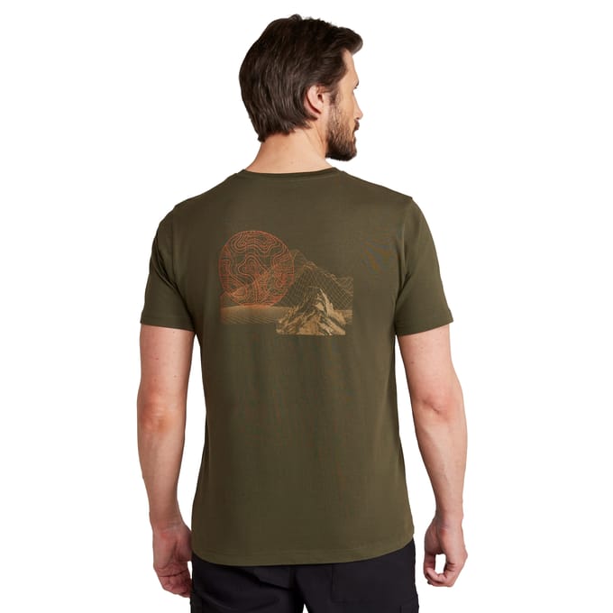 Mountain Warehouse Heren Mountain Grid T-shirt (Groen)