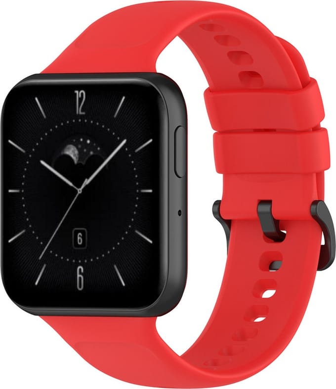 Siliconen bandje - geschikt voor OPPO Watch 3 - rood