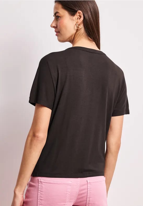 Shirt met overhangende schouders in tuniekstijl