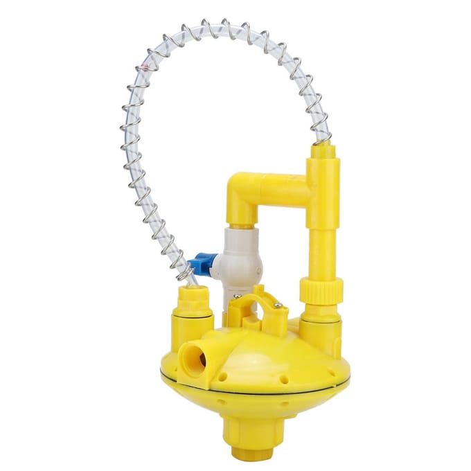 Waterdrukregelaar Regelende Reductieventiel voor Drinkbak Boerderijaccessoires Ronde Buis yellow