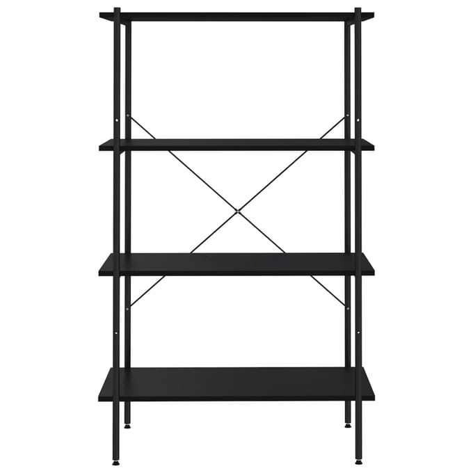 vidaXL - Opbergrek - 4-laags - 80x40x130 - cm - zwart