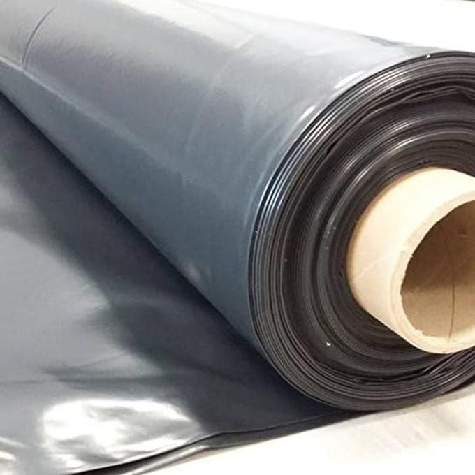Plastic film onderlegplaat PE zwart type 300, 6 x 25 m