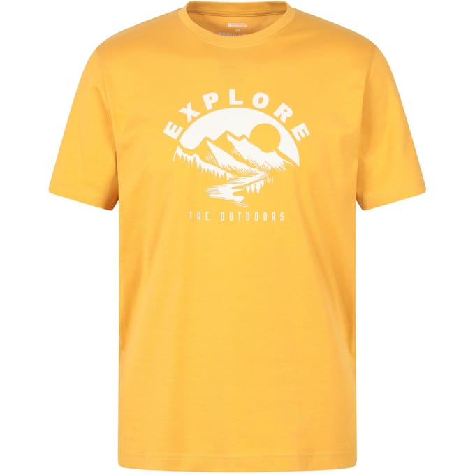 Mountain Warehouse Heren Explorer T-Shirt (Geel)