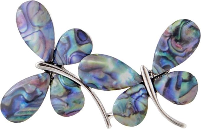 Fako Bijoux® - Broche - Vlinder - 55x33mm - Epoxy Multicolor