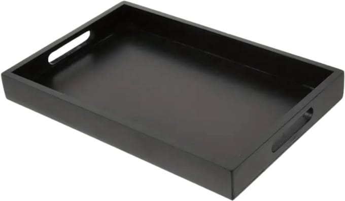 Bovista Dienblad - Rechthoek - Rond - Vierkant - Tray - Serving - Zwart