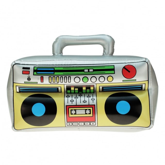 Opblaasbare radio - 44 x 40 cm - opblaas decoratie radio - ghettoblaster