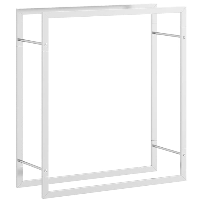 vidaXL - Haardhoutrek - 80x28x86 - cm - roestvrij - staal