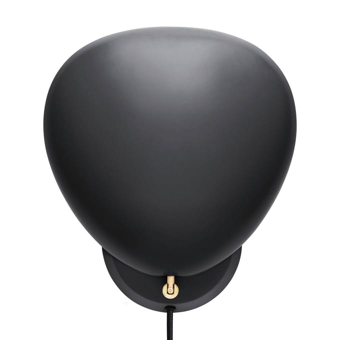 GUBI Cobra design-wandlamp zwart met stekker