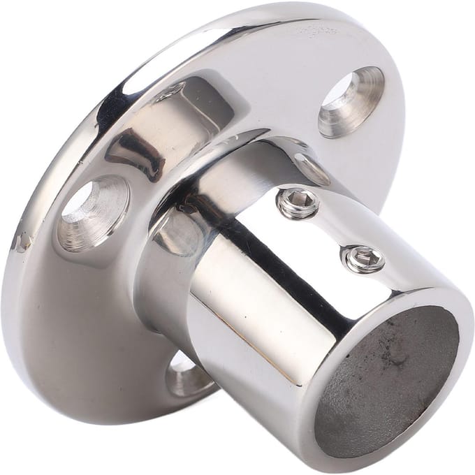 Boot Handgreep Ronde Basis Fitting 316 Roestvrij Staal Marine Hardware voor 25mm 1in Buis 90° white