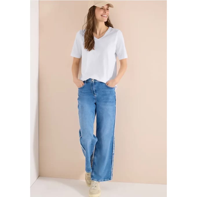 Basic Shirt met V-hals