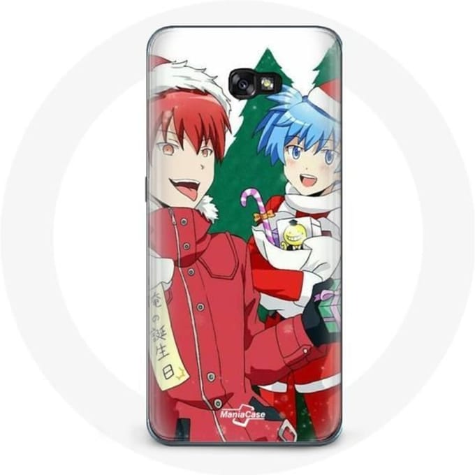 Coque pour Samsung Galaxy A8 2016 Karma et Nagisa Assassination Classroom Anime Christmas day