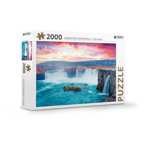 Rebo legpuzzel 2000 stukjes - Godafoss waterfall