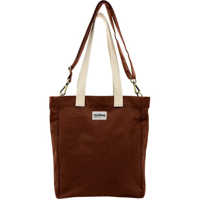 Hindbag Paul - Schoudertas - Chocolade - Biologisch GOTS katoen