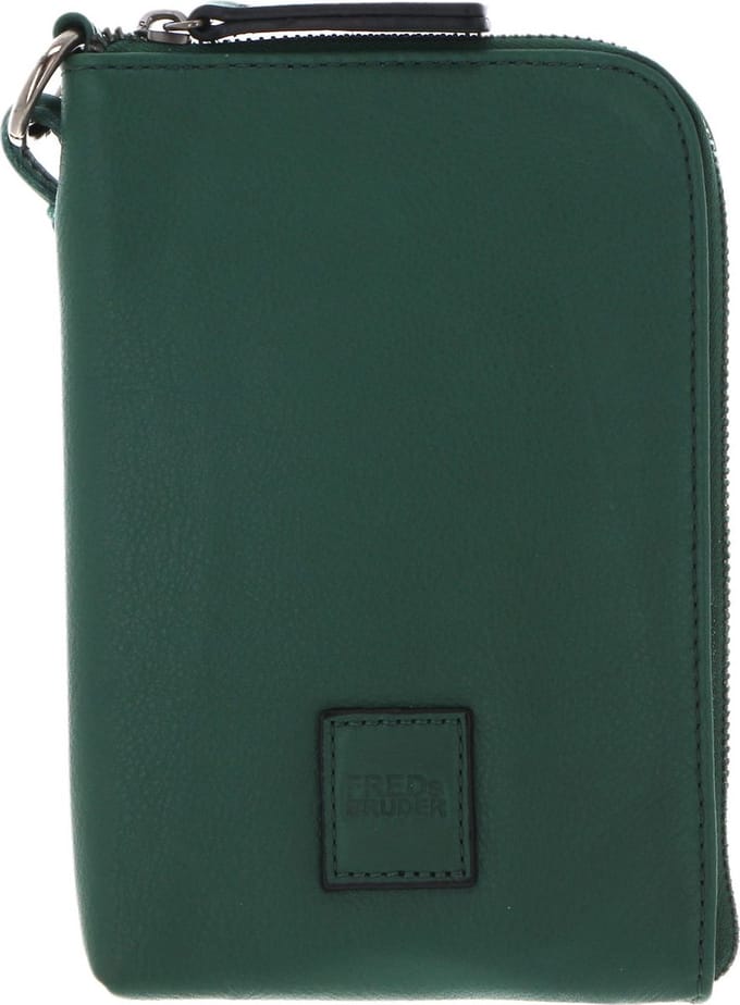 FREDsBRUDER Leren Telefoontasje Schoudertas FB Mobile Bag Emerald Donkergroen