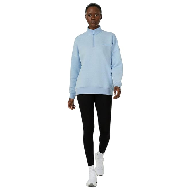 USA Pro Dames/Dames Sweatshirt met Kwart Ritssluiting (Blauwe mergel)