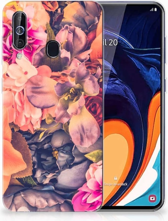 Samsung Galaxy A60 TPU Case Bosje Bloemen