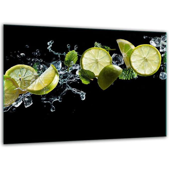 TMK ArtDeko Serie - Gehard Glas Snijplank - 30x22 cm - Fruit Design