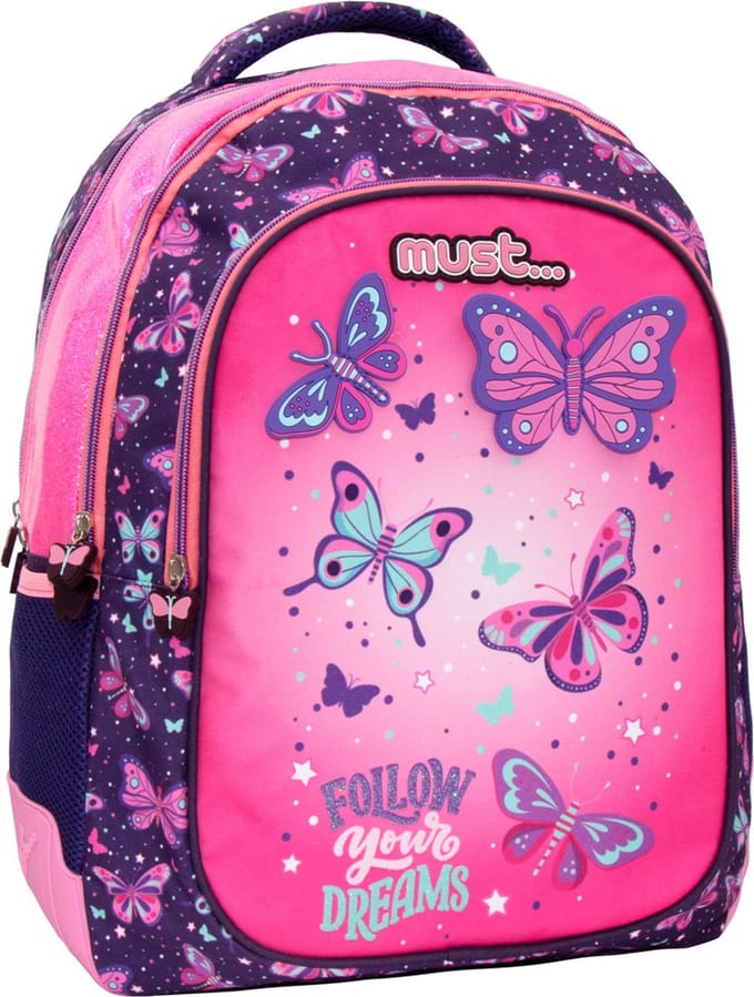 Must Rugzak, Vlinder - 43 x 33 x 18 cm - Polyester