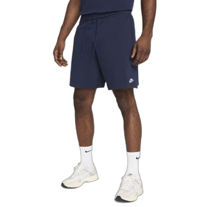 Nike Club Knit Sportshort Heren Grijs M
