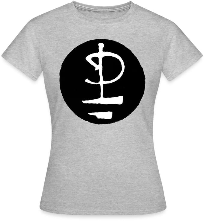 Pink Floyd Logo Zwart Wit T-Shirt Dames