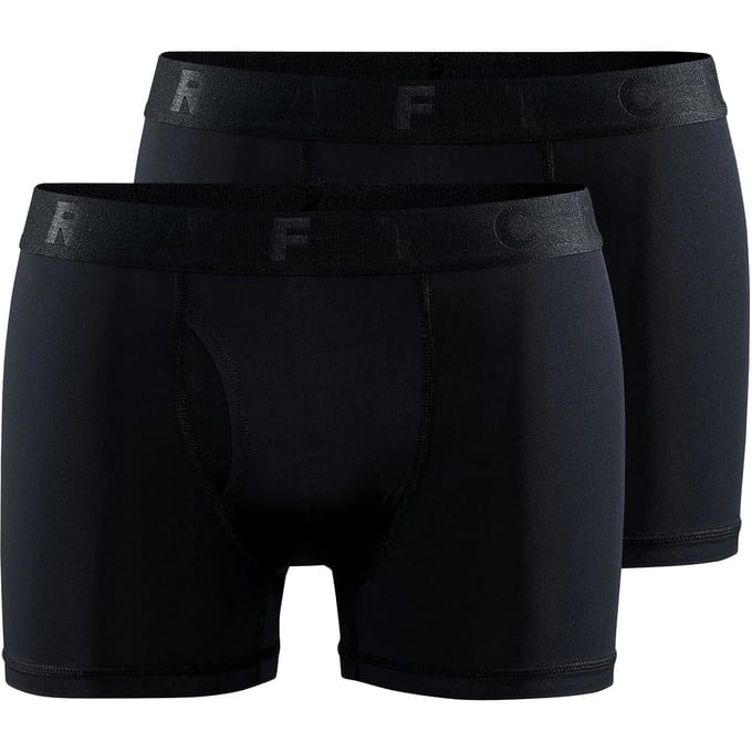 CRAFT ACTIVE BOXER 3-INCH 2-PACK M Heren Sportonderbroek - Zwart