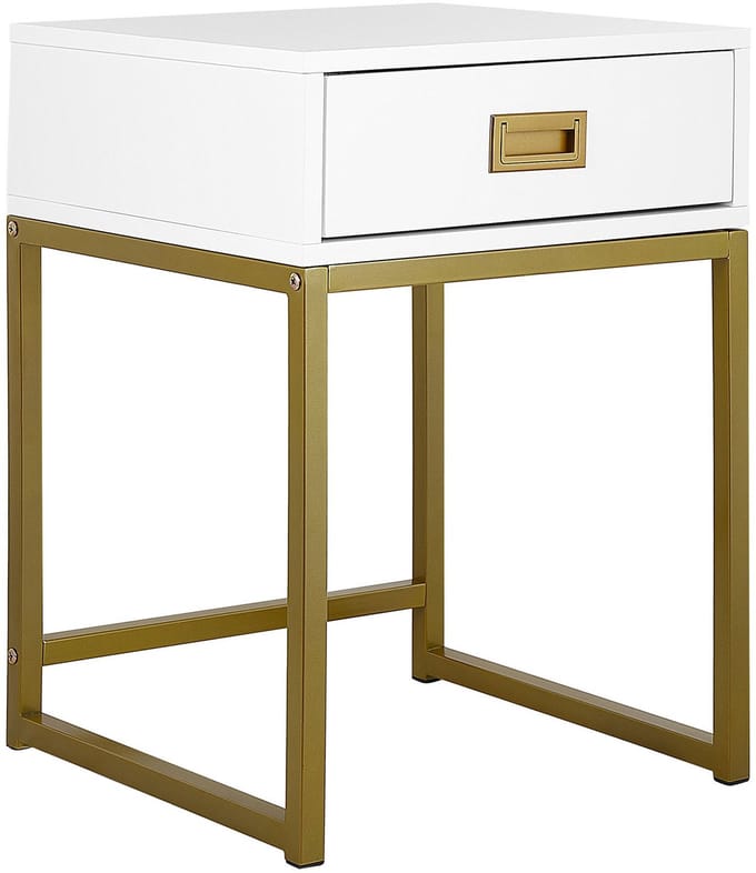 LARGO - Bijzettafel - Wit - MDF