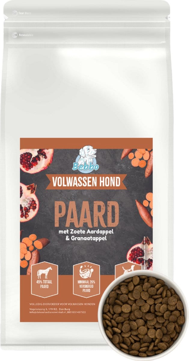 Bebbo Hondenbrokken - PAARD - Hypoallergeen - 2KG