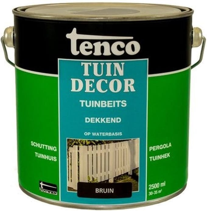 Tenco tuindecor beits dekkend bruin - 2,5 liter